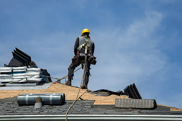 Professional Gutter Installation technician working in Fairland, OK